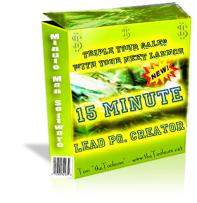 Product picture The 15 Minute Lead Page Creator - Master Resell Rights