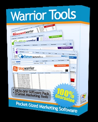 Product picture Warrior Tools: Five Top-Notch Internet Marketing Tools