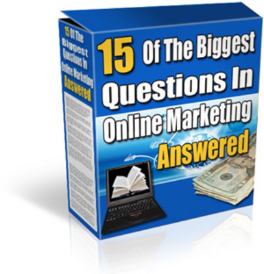 Product picture 15 Of The Biggest Questions In Online Marketing (MRR)